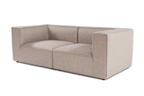 Banken - Modulaire XXL 2 - zits bank Sora 190 cm breed in Beige linnen - Dimehouse
