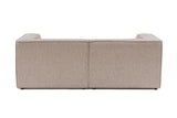 Banken - Modulaire XXL 2 - zits bank Sora 190 cm breed in Beige linnen - Dimehouse