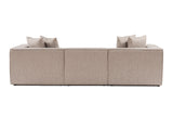 Banken - Modulaire XXL 3 - zits bank Sora 325 cm breed in Beige linnen - Dimehouse
