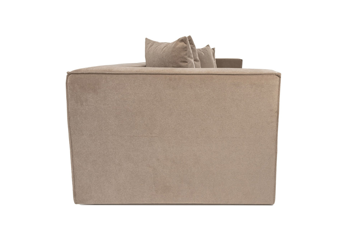 Banken - Modulaire XXL 3 - zits bank Sora 325 cm breed in Cappucino linnen - Dimehouse