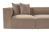 Banken - Modulaire XXL 3 - zits bank Sora 325 cm breed in Cappucino linnen - Dimehouse