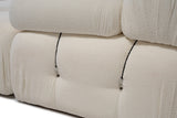 Modulsofa 3-personers Bubble bouclé hvid
