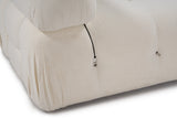 Modulsofa 3-personers Bubble bouclé hvid