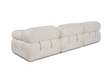 Modulsofa 3-personers Bubble bouclé hvid