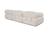 Modulsofa 3-personers Bubble bouclé hvid