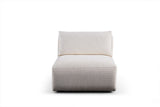 Sofia 3-personers sofa hvid 290 cm 100% polyester