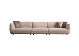 Pavia 3-personers sofa i creme fløjl 345 cm 100% polyester
