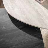 Arvo Twin sofabord sæt af 2 Keramik travertin 100x87 cm 