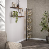 Vloerlamp Sola 4-lichts Amber Glas 168 cm