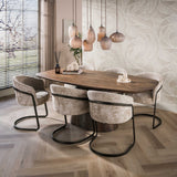 Hanglampen - Hanglamp 7 - lichts bruin frosted glas Arda - Dimehouse