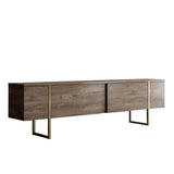 TV Møbel Luksus Valnød Guld Melamin 180x50x30 cm