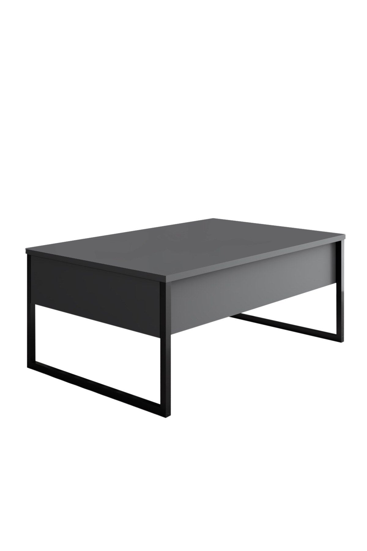 Meubelsets - Meubelset Antraciet Luxe - Salontafel + TV Meubel + Dressoir - Zwart Frame - Dimehouse