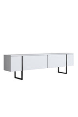 Meubelsets - Meubelset Wit Luxe - Salontafel + TV Meubel + Dressoir - Zwart Frame - Dimehouse