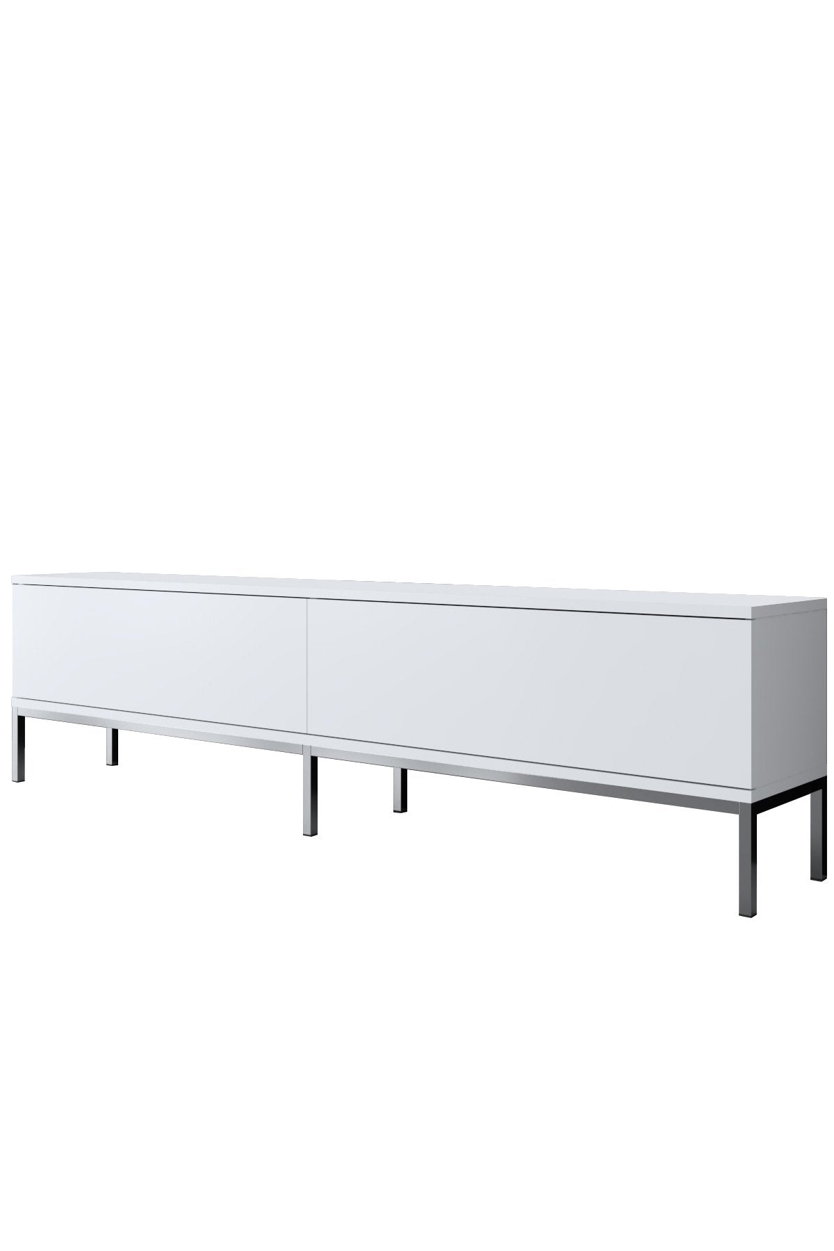 TV Møbel Lord Hvid Sølv Melamin 180x47x30 cm