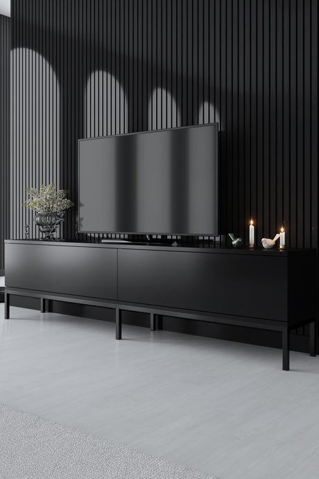 Meubelsets - Meubelset Zwart Lord - Salontafel + TV Meubel + Dressoir - Zwart Frame - Dimehouse