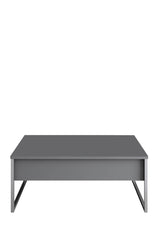 Meubelsets - Meubelset Antraciet Luxe - Salontafel + TV Meubel + Dressoir - Zilver Frame - Dimehouse