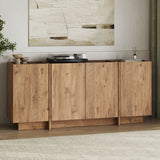 Dorma sidetable in eikenlook 180 cm Atlantic Pine en antraciet Melamine gecoat hout