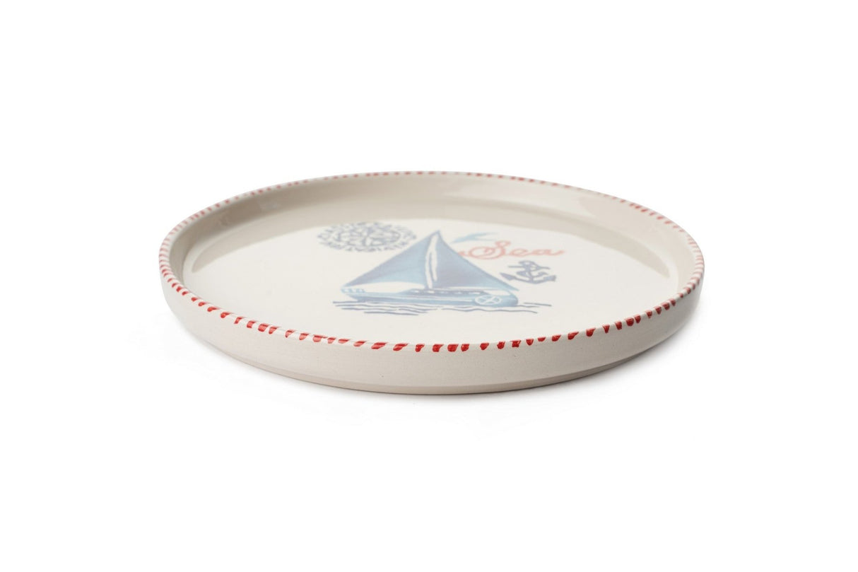 KAHSER14-MARINE Hvid Blå Rød 100% KERAMISK 6 cm bred