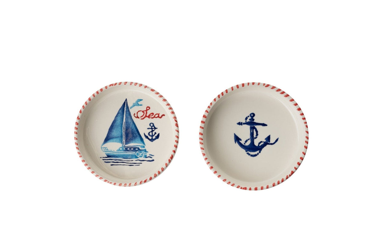 KAHSER14-MARINE Hvid Blå Rød 100% KERAMISK 6 cm bred