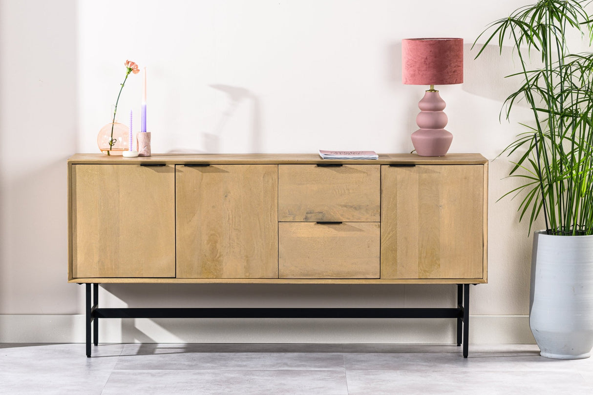 Dressoirs - Dressoir Mangohout Zayn 170x40x82 cm - Dimehouse
