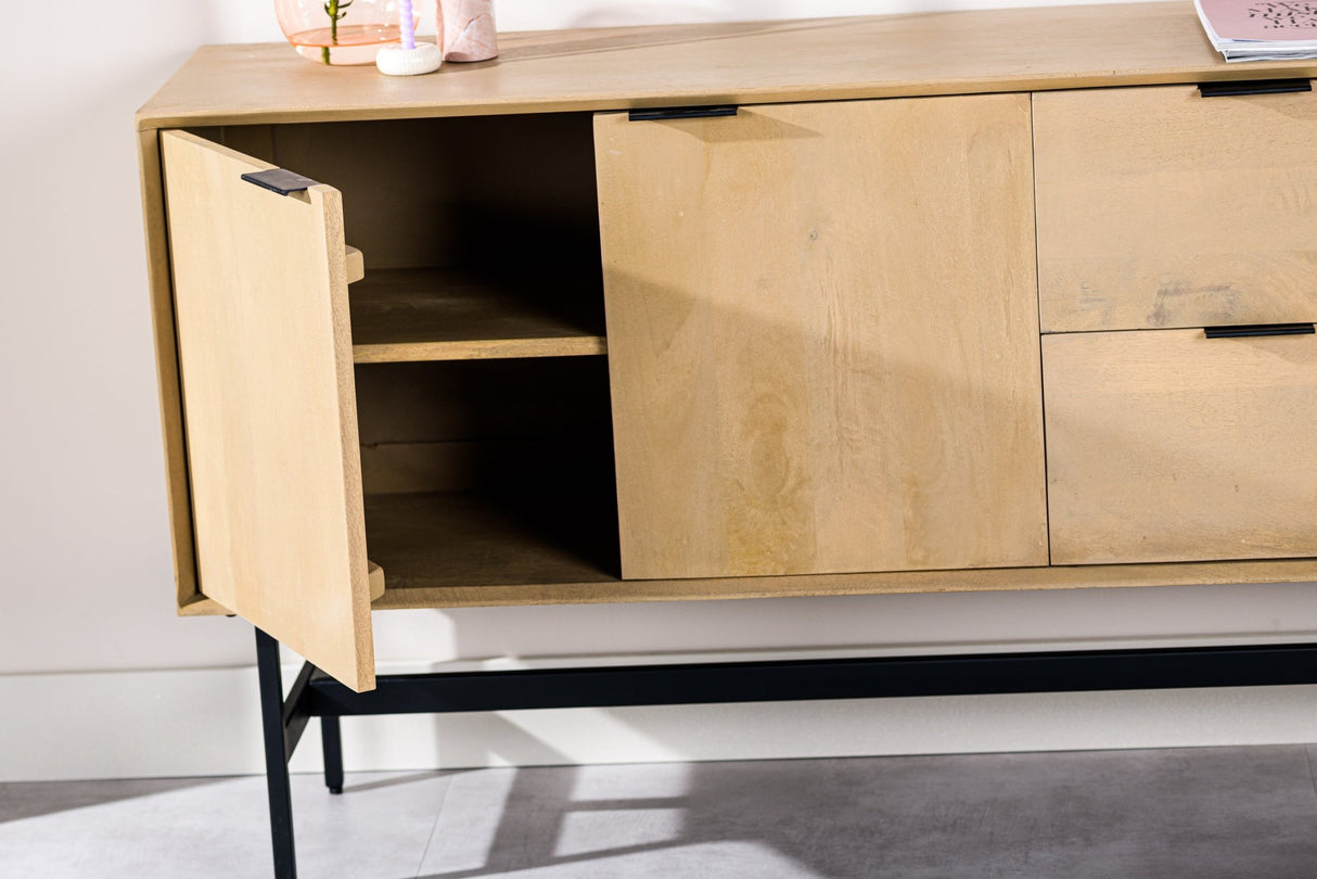 Dressoirs - Dressoir Mangohout Zayn 170x40x82 cm - Dimehouse