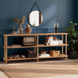 Wandkasten - Wandkast Zen Atlantisch Dennenhout Melamine 180x74,9x35 cm - Dimehouse
