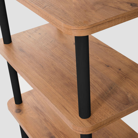 Vægskab Zen Black Atlantic Pine Melamin 180x74,9x35 cm