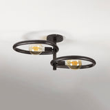Loftslamp Nova Duo 2-lys - Sort Metal 