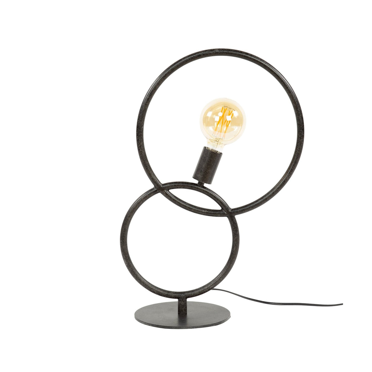 Bordlampe Bue 1-lys – Sort Metal 