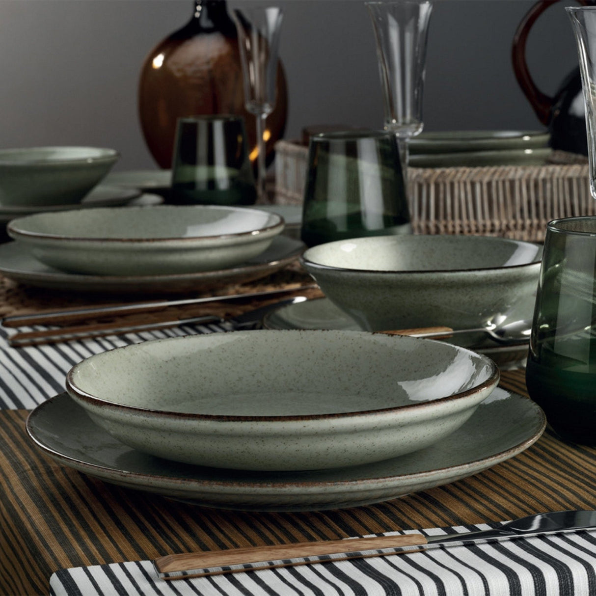 CXEO24Y2730P03 Grøn 100% PORCELÆN