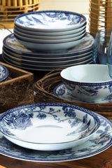 ZG24Y2420939016 Blå Hvid 100% PORCELÆN