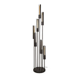 Gulvlampe Judy 7-lys trinvis sort 
