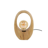 Bordlampe økologisk Brenn mangotræ 30 cm