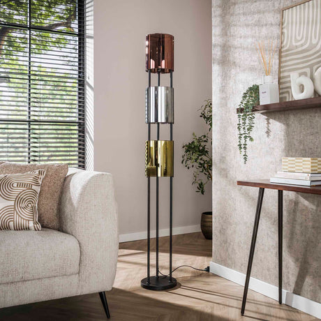 Væglampe Nox 3-lys Sort Metal 175 cm 