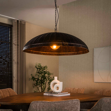 Hanglamp-Hanglamp Guard 1-lichts Ø90 cm Smoked Brown metaal-Dimehouse
