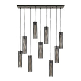 Hængelampe Zavi 9-light mesh sort