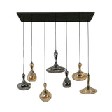 Hanglampen - Moderne Hanglamp Glas Getrapt Lessy 7 - Lichts Artic - Dimehouse