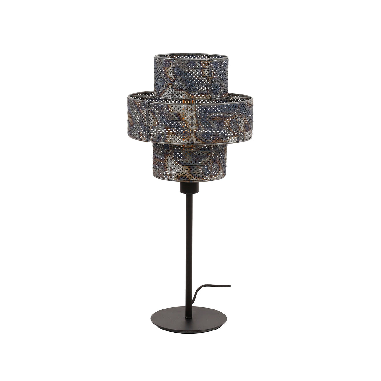 Table Lamp Luc Metal Black Brown