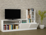 TV Møbelsæt Dolunay Hvid Melamin 164,4x91,3x25 cm