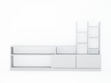 TV Møbelsæt Dolunay Hvid Melamin 164,4x91,3x25 cm