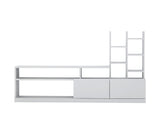 TV Møbelsæt Dolunay Hvid Melamin 164,4x91,3x25 cm