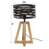 Bordlampe Twist DH Interiør Grå LxBxH 48x38x38 Skifergrå Hvid fotostørrelsesindikation