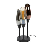 Nora 3-lys bordlampe sort 