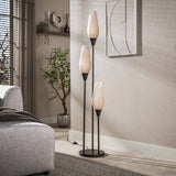 Gulvlampe Cocoon 3-light i sienna brun