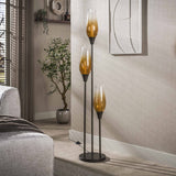 Gulvlampe cocoon i sienna brun