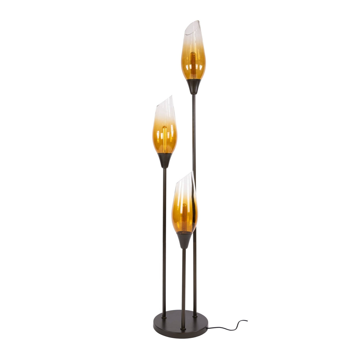 Gulvlampe cocoon i sienna brun