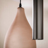 Hanglamp Cocoon cocoonstijl bruin frosted