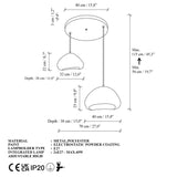 LORA-30-40-T-LUNA Hvid glasfiberhætte
