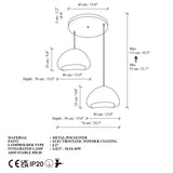 LORA-40-40-T-LUNA Hvid glasfiberhætte
