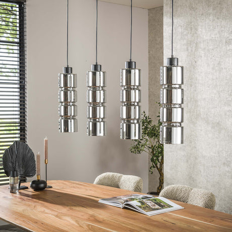 Hængelampe Kik 4-lys cylinderglas